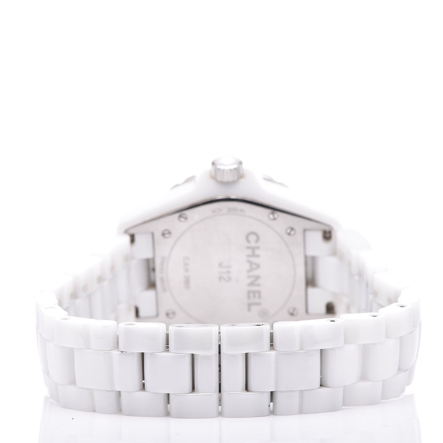 Stainless Steel Ceramic Diamond 38mm J12 Automatic Watch White