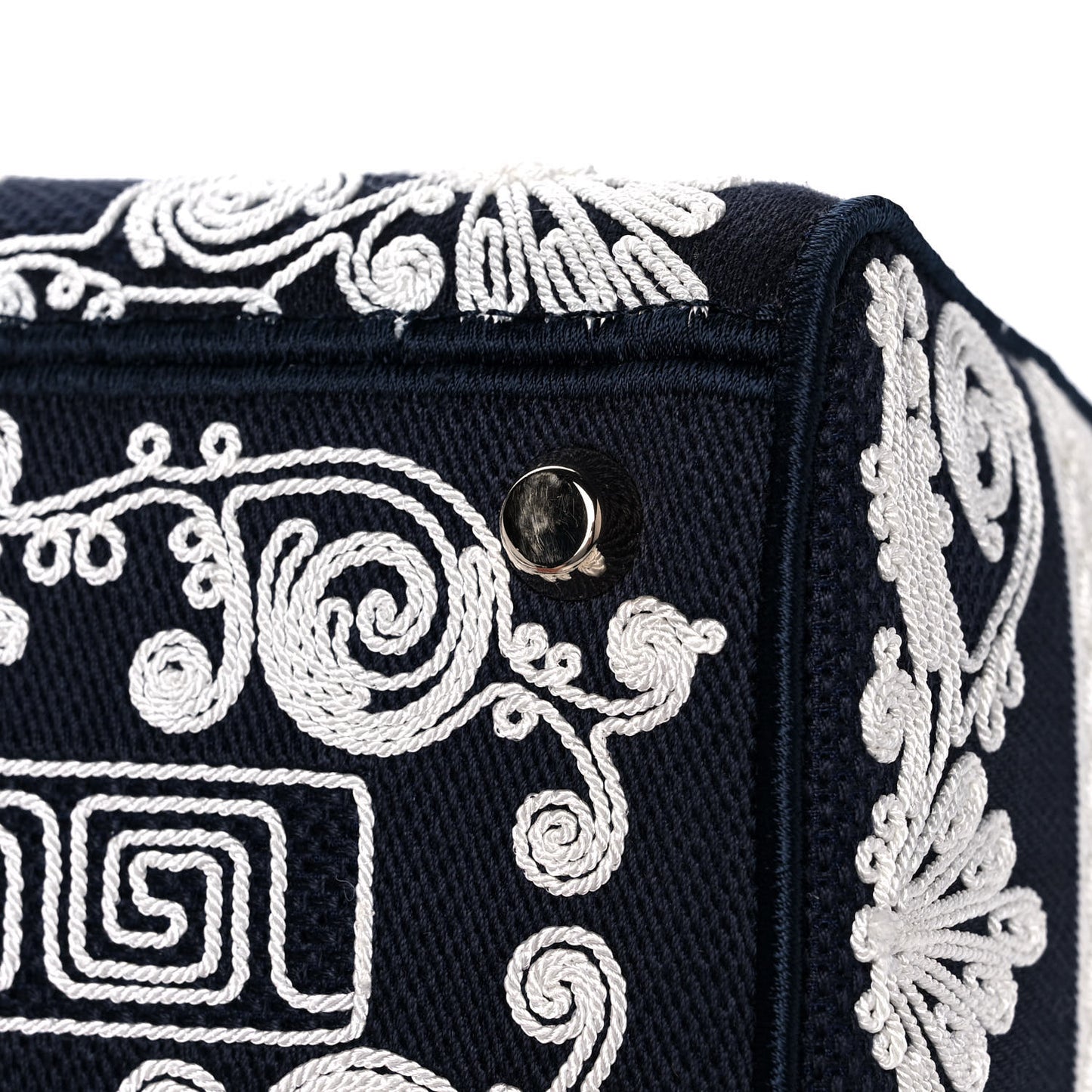 Embroidered Cornely Medium Lady D-Lite Blue White