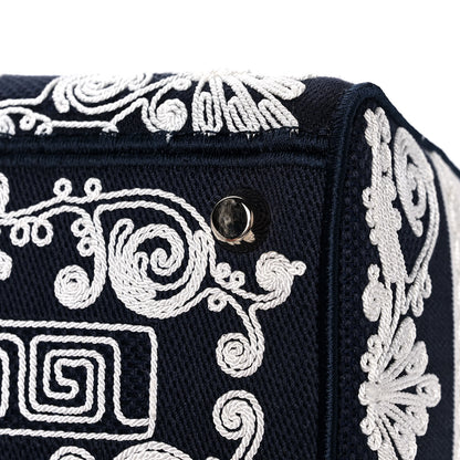 Christian Dior Embroidered Cornely Medium Lady D-Lite Blue White 11 of 14