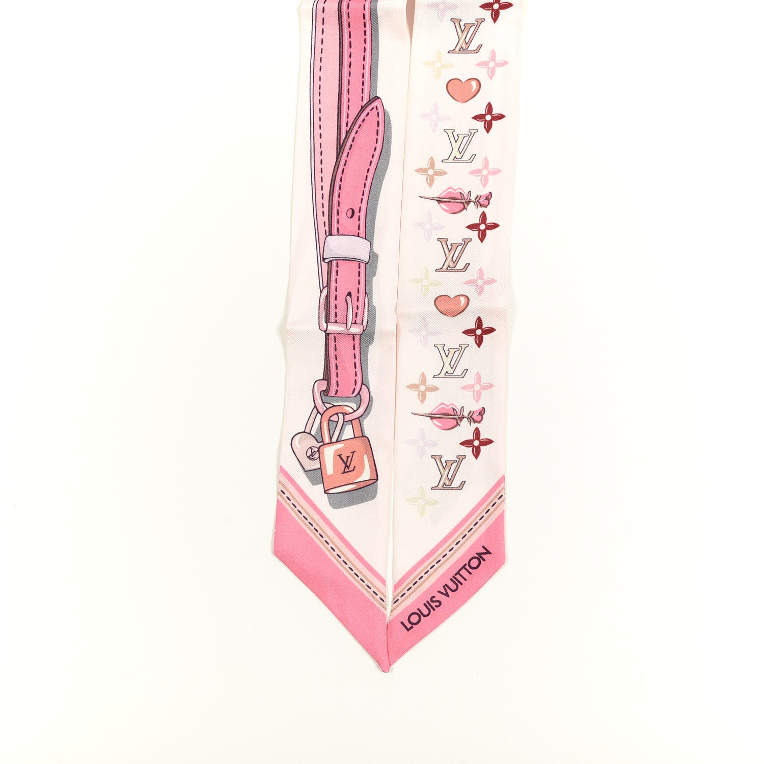 Louis Vuitton Silk Monogram A la Folie BB Bandeau Light Pink 2 of 3