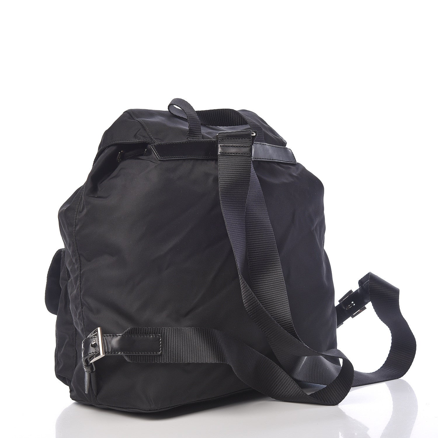 Prada Nylon Vela Medium Backpack Black 3 of 11
