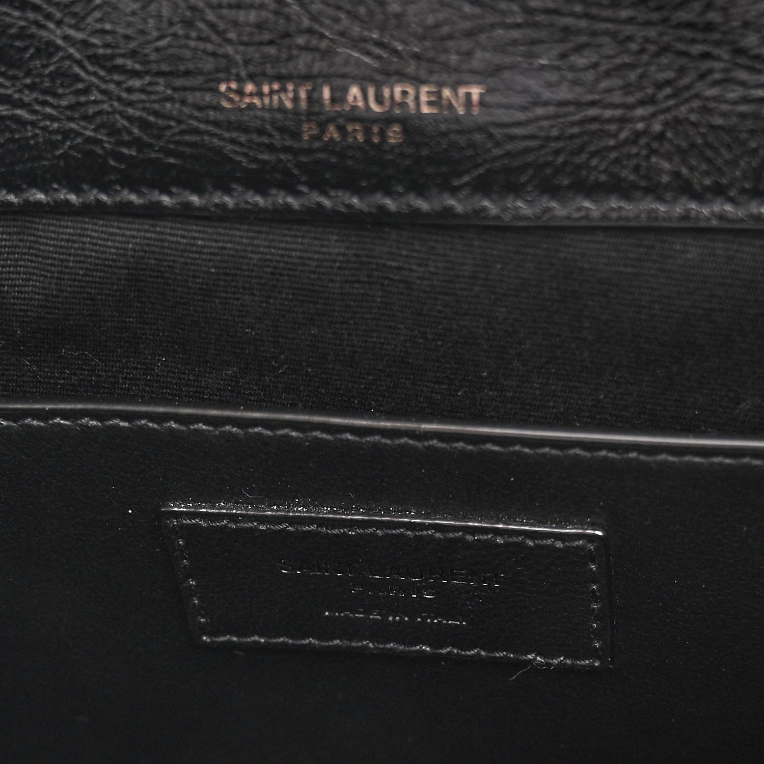 Saint Laurent SAINT LAURENT Crinkled Lambskin Matelasse Monogram Baby Niki Chain Satchel Black 5 of 8