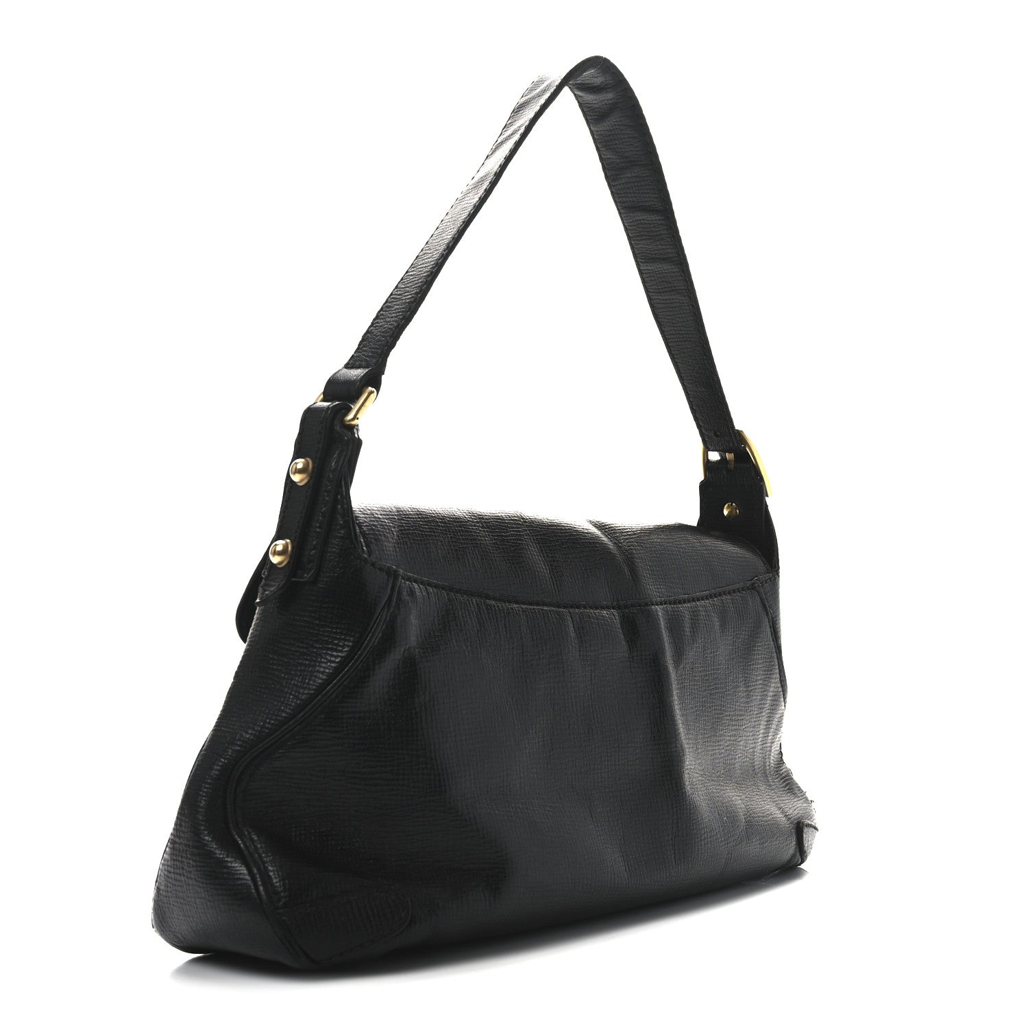 Gucci Calfskin Horsebit Flap Bag Black 3 of 10