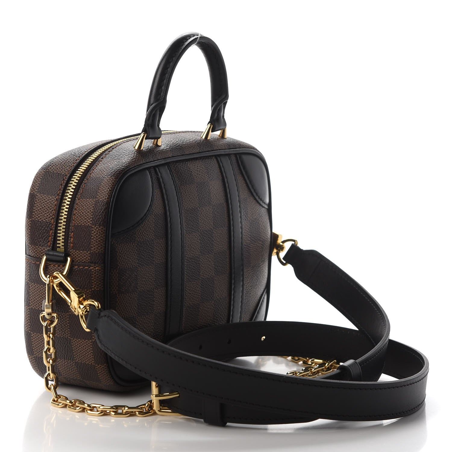 Louis Vuitton Damier Ebene Valisette Souple BB Black 2 of 6