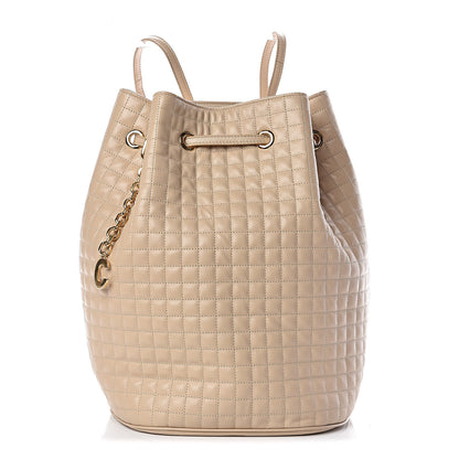 Celine Calfskin Quilted Small C Backpack Nude 1 of 10