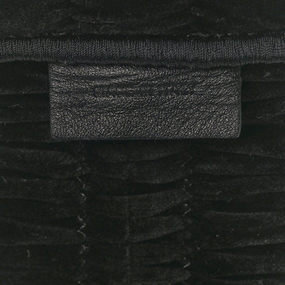 Fendi Velvet Maxi FF Stretch Belt 75 30 Black 3 of 3