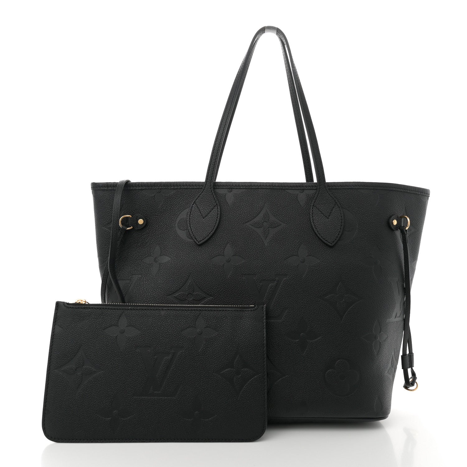 Louis Vuitton Empreinte Monogram Giant Neverfull MM Black 2 of 10