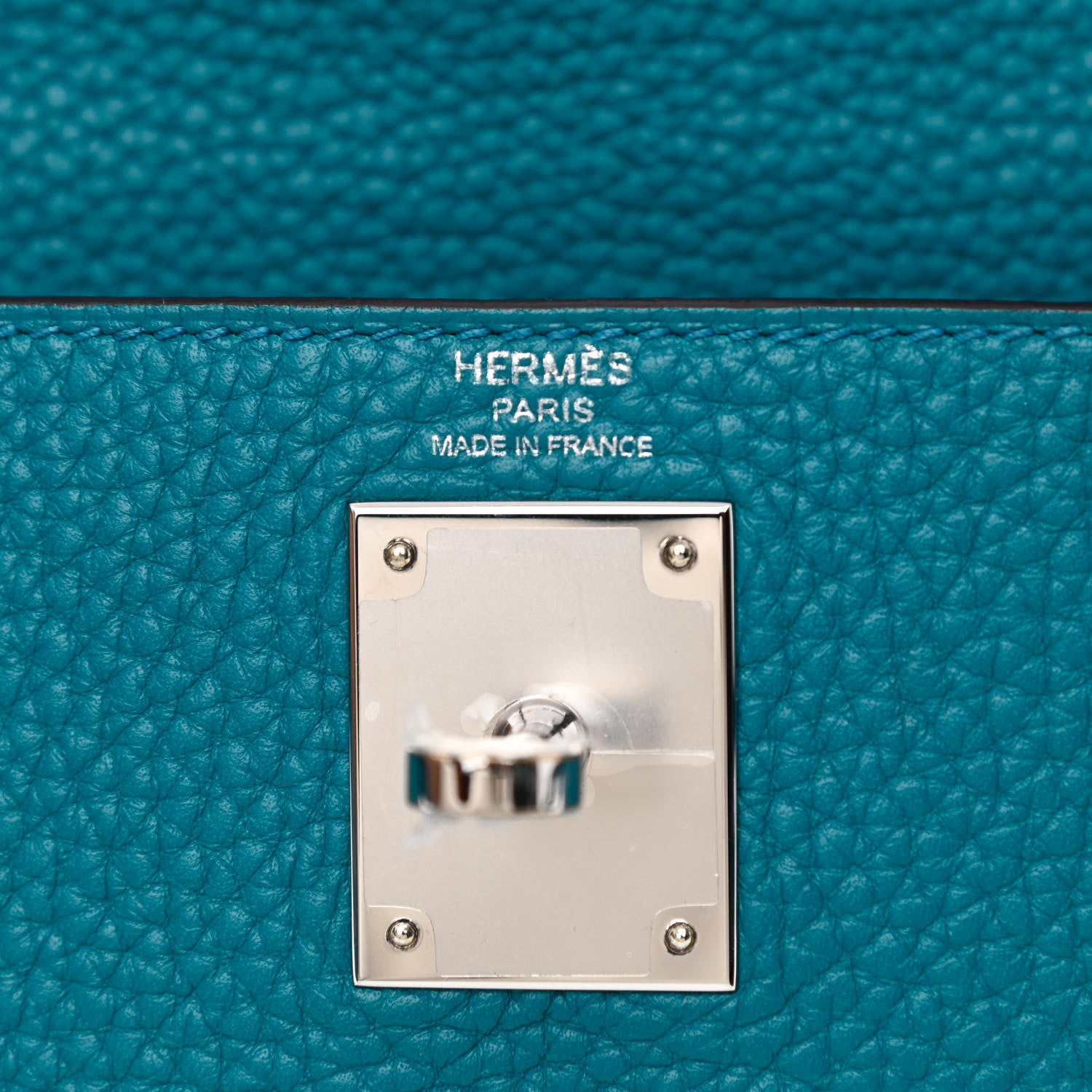 Hermes Taurillon Clemence Kelly Retourne 28 Bleu Izmir 6 of 10