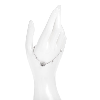 Gucci 18K White Gold Diamond GG Running Bracelet 17 2 of 4
