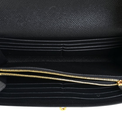 Hermes Epsom Kelly Longue Wallet Black 5 of 11
