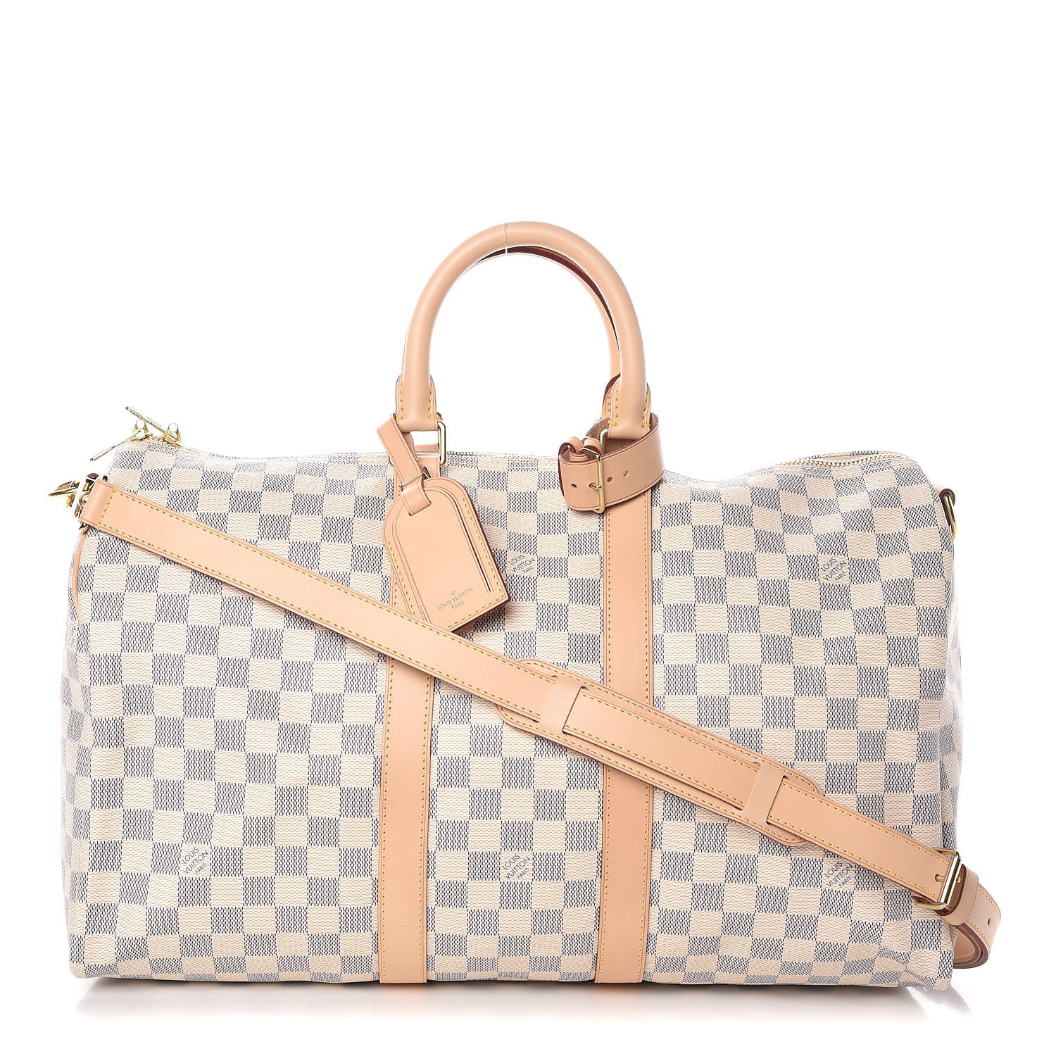 Louis Vuitton Damier Azur Keepall Bandouliere 45 1 of 12