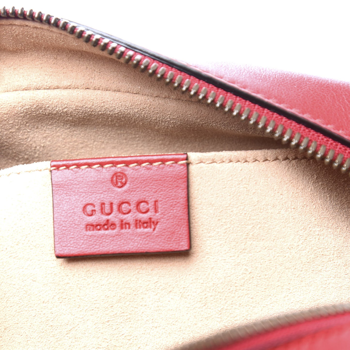 Calfskin Matelasse Small GG Marmont Chain Shoulder Bag Hibiscus Red