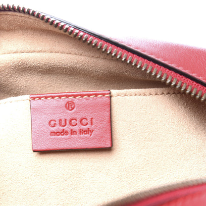 Gucci Calfskin Matelasse Small GG Marmont Chain Shoulder Bag Hibiscus Red 7 of 10