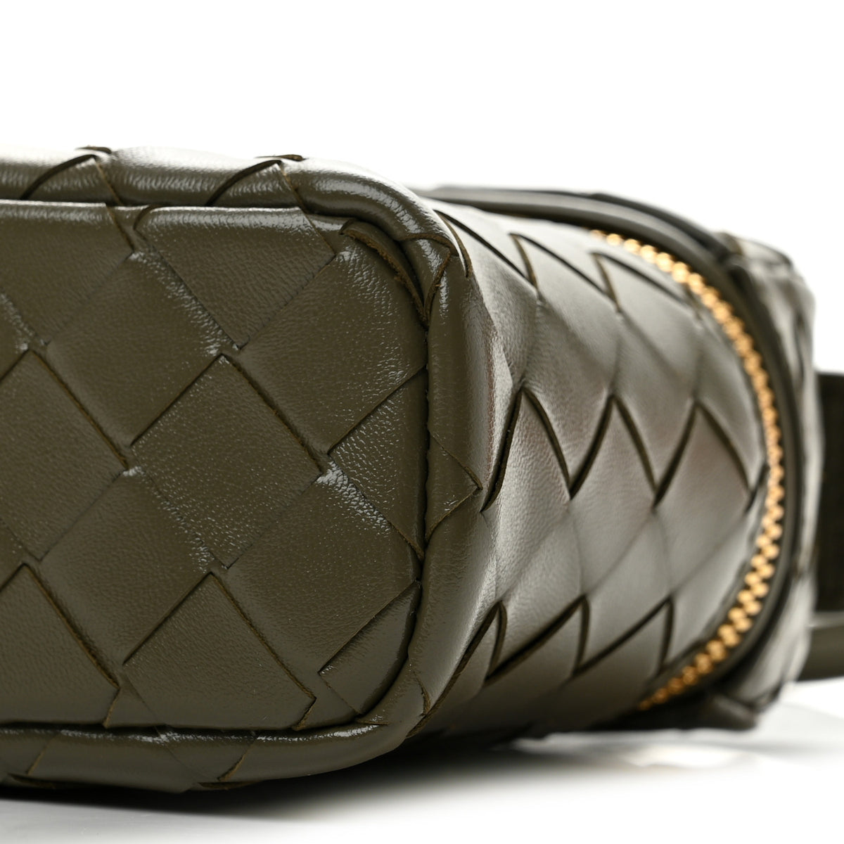 Bottega Veneta Calfskin Intrecciato Bang Bang Vanity Case Cypress 10 of 13