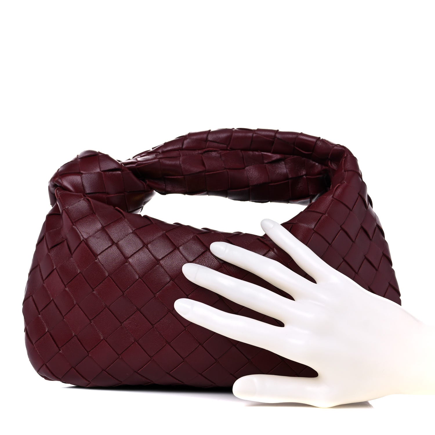 Bottega Veneta Nappa Intrecciato Mini Jodie Burgundy 2 of 9