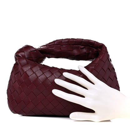 Bottega Veneta Nappa Intrecciato Mini Jodie Burgundy 2 of 9