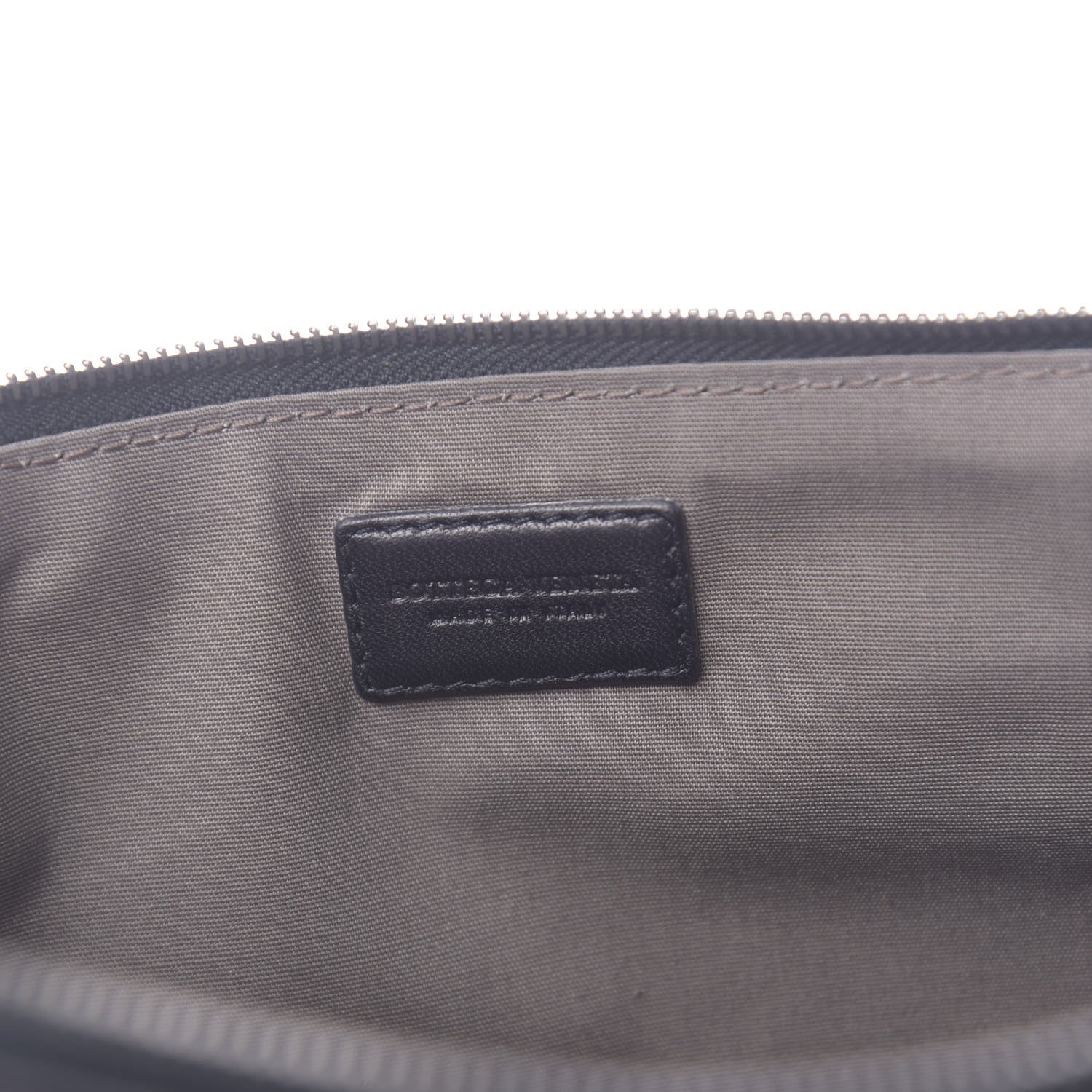 Bottega Veneta Nappa Intrecciato Large Flat Zip Biletto Pouch Black 6 of 8