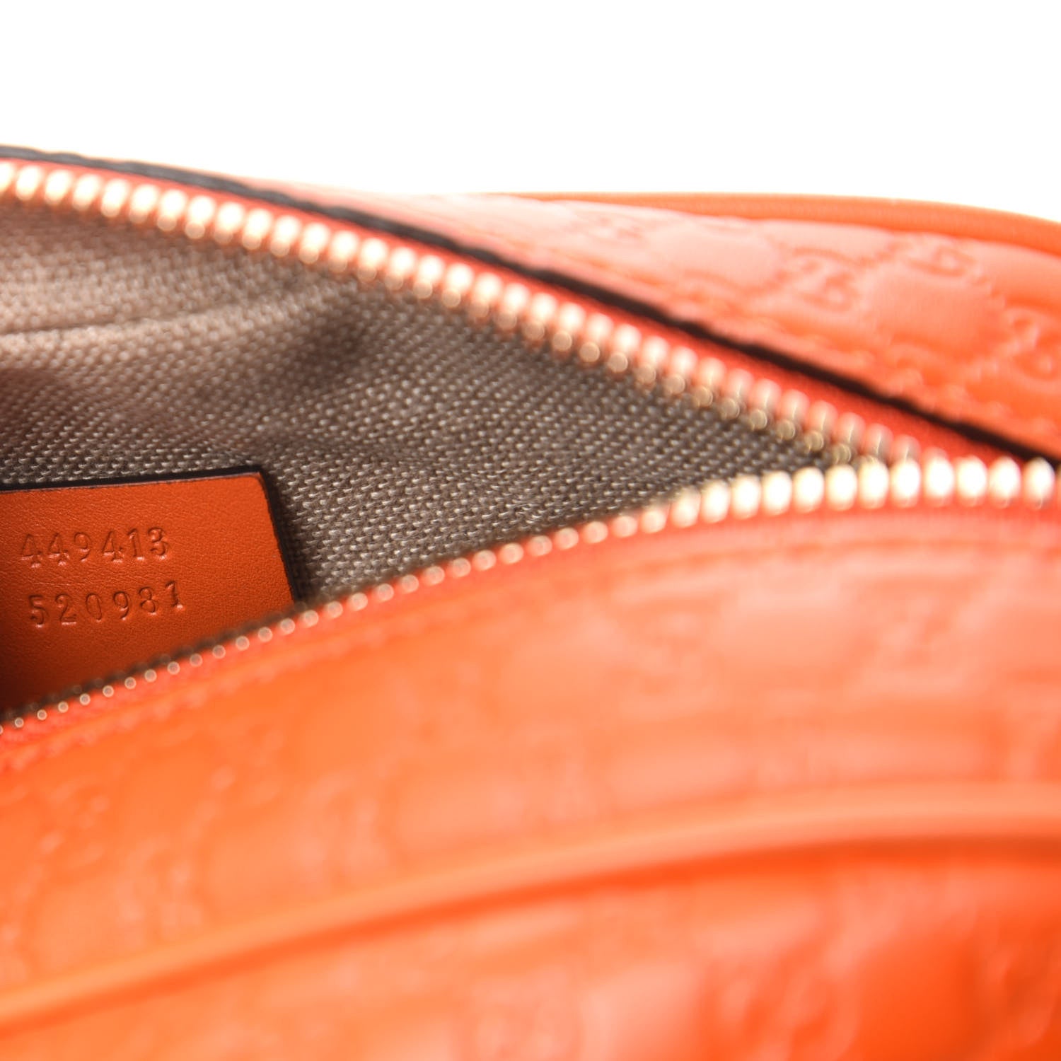 Gucci Soft Microguccissima Mini Bree Messenger Bag Sun Orange 9 of 10