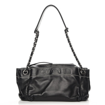 Chanel Lambskin Lax Accordion Hobo Black 1 of 7
