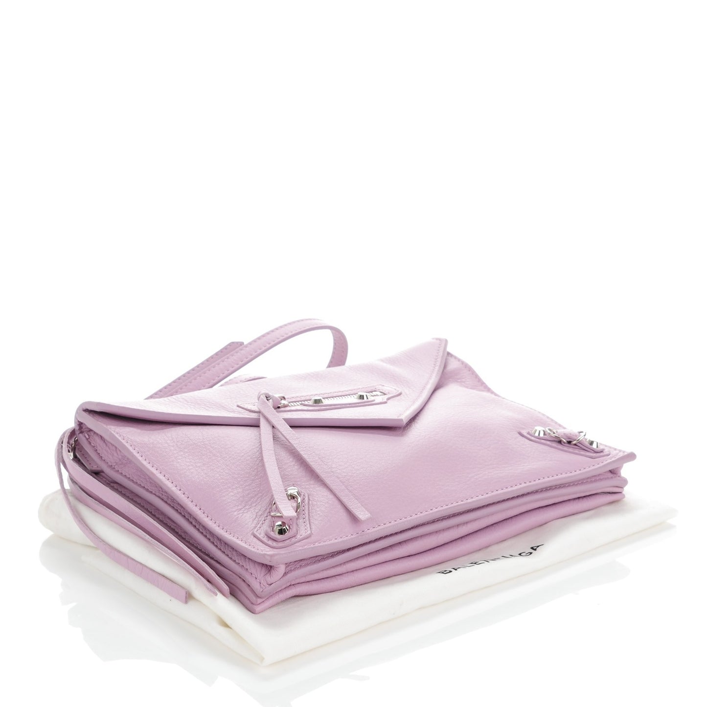 Calfskin Papier Mini Triple Crossbody Rose Orchid