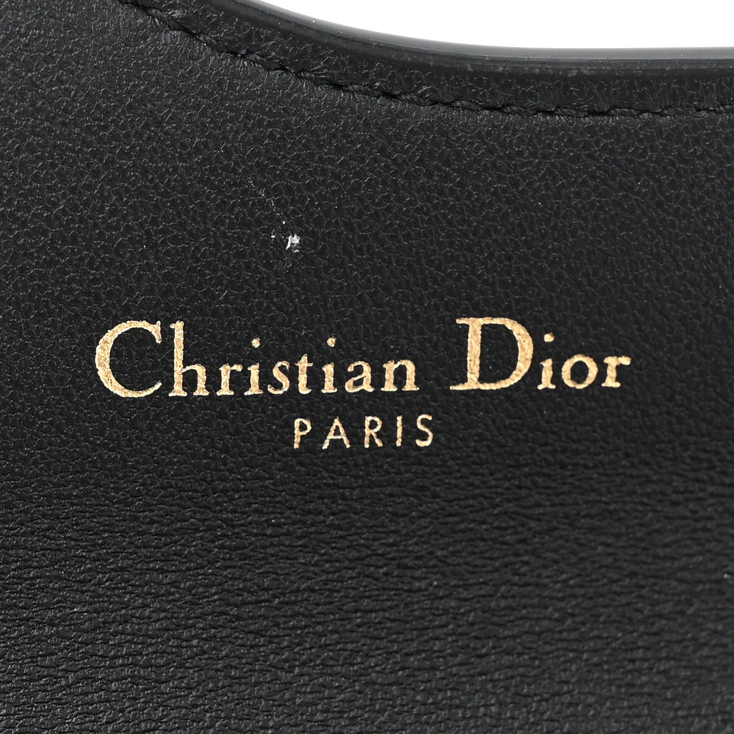 Christian Dior Goatskin Saddle Card Holder Black 6 of 10