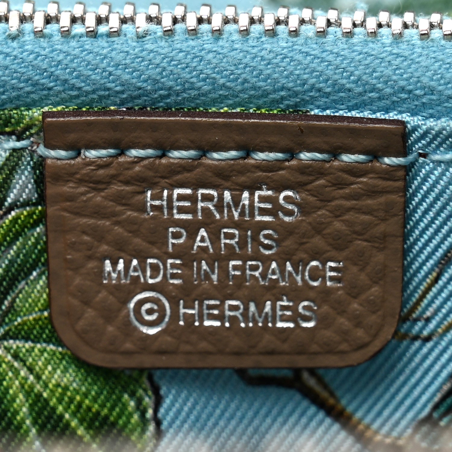 Hermes Epsom Silk'in Compact Wallet Etoupe 6 of 10