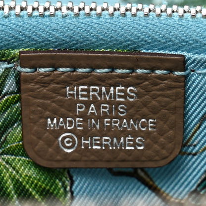 Hermes Epsom Silk'in Compact Wallet Etoupe 6 of 10