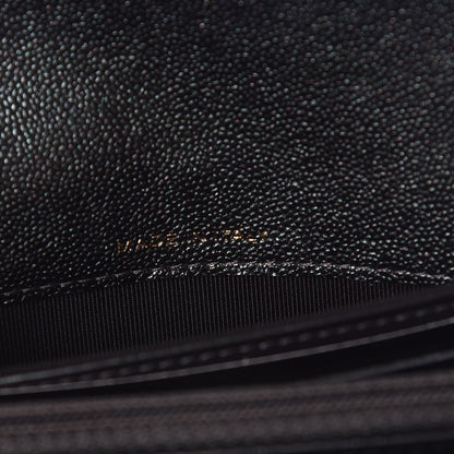Chanel Iridescent Caviar Quilted Medium Flap Wallet Black 7 of 11