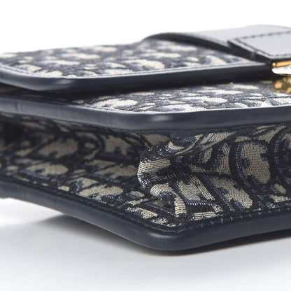 Christian Dior Oblique 30 Montaigne Flap Bag Blue 8 of 11