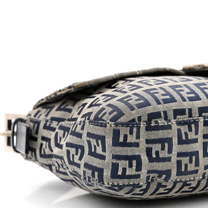 Fendi Zucchino Baguette Navy 9 of 14