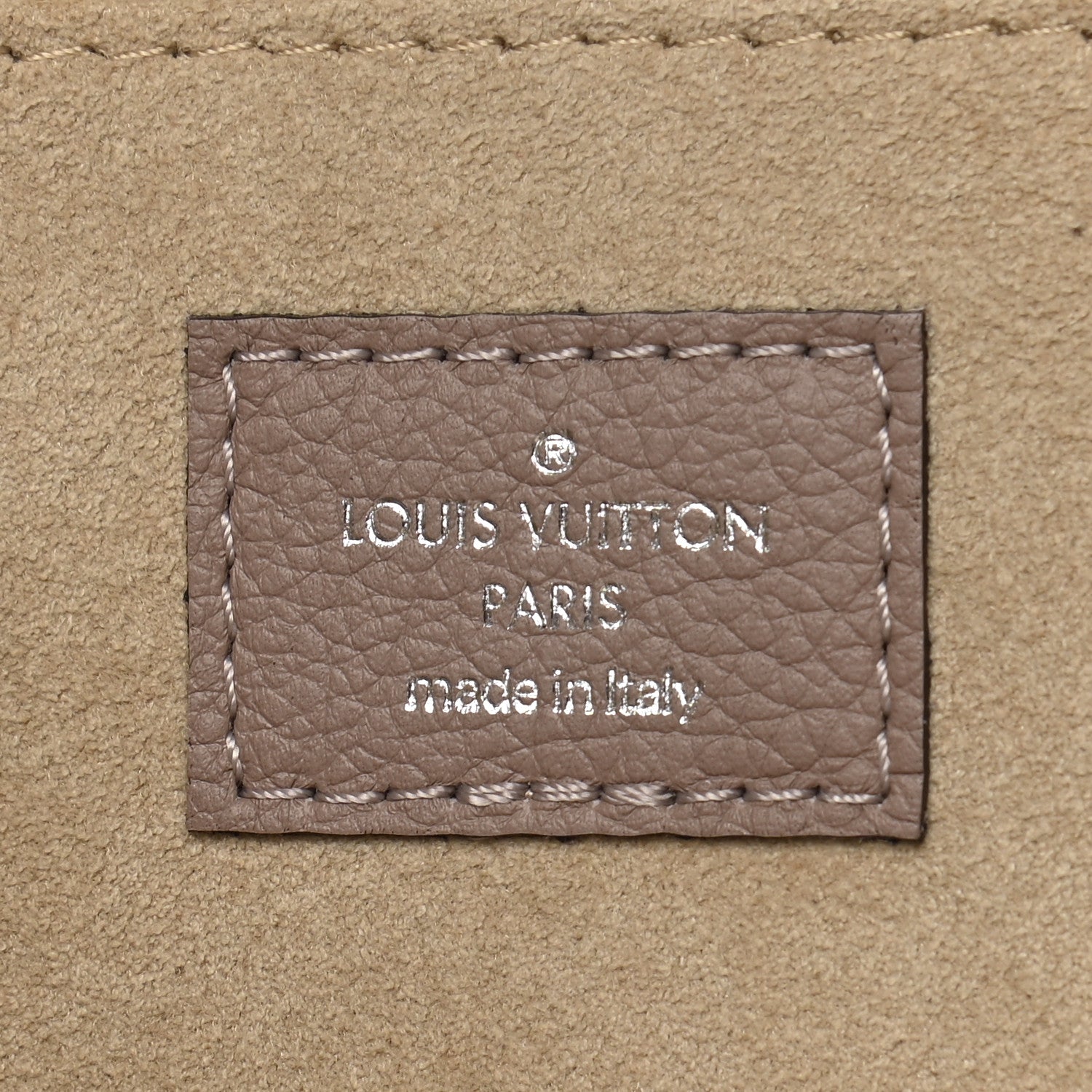Louis Vuitton Calfskin Zip Pouch Taupe 6 of 7