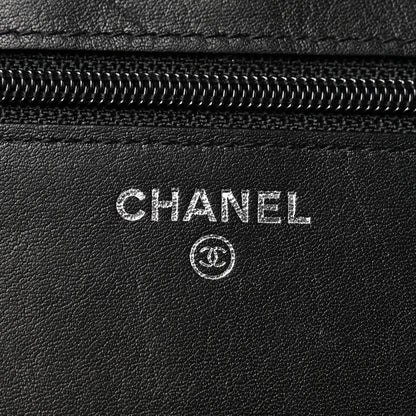Chanel Caviar Sevruga Wallet on Chain WOC Black 6 of 13