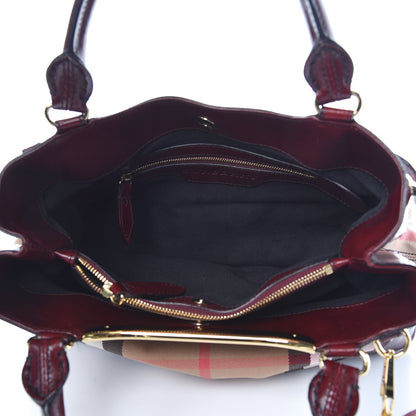 Burberry House Check Tote Burgundy 7 of 16