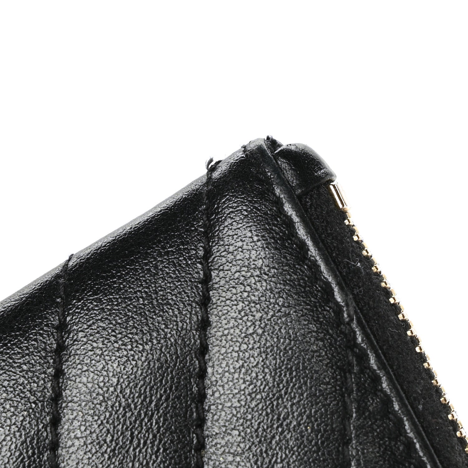 Saint Laurent Calfskin Matelasse Monogram Key Pouch Black 8 of 8