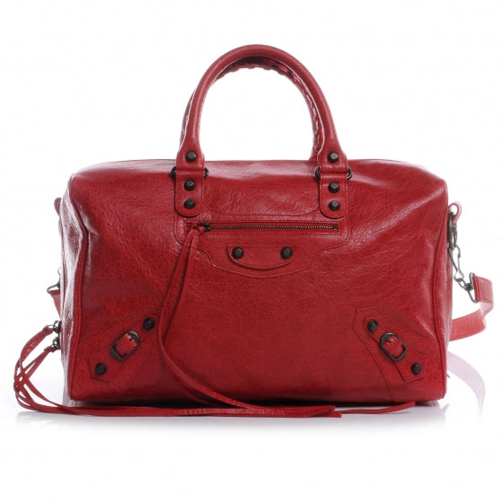 Agneau Classic Hardware Polly Tote Coquelicot