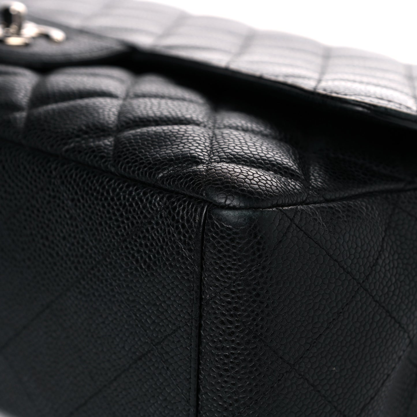 Caviar Quilted Maxi Single Flap Black