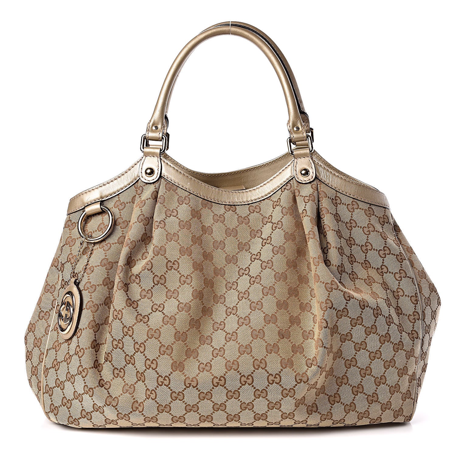 Gucci Monogram Large Sukey Tote Champagne 1 of 15