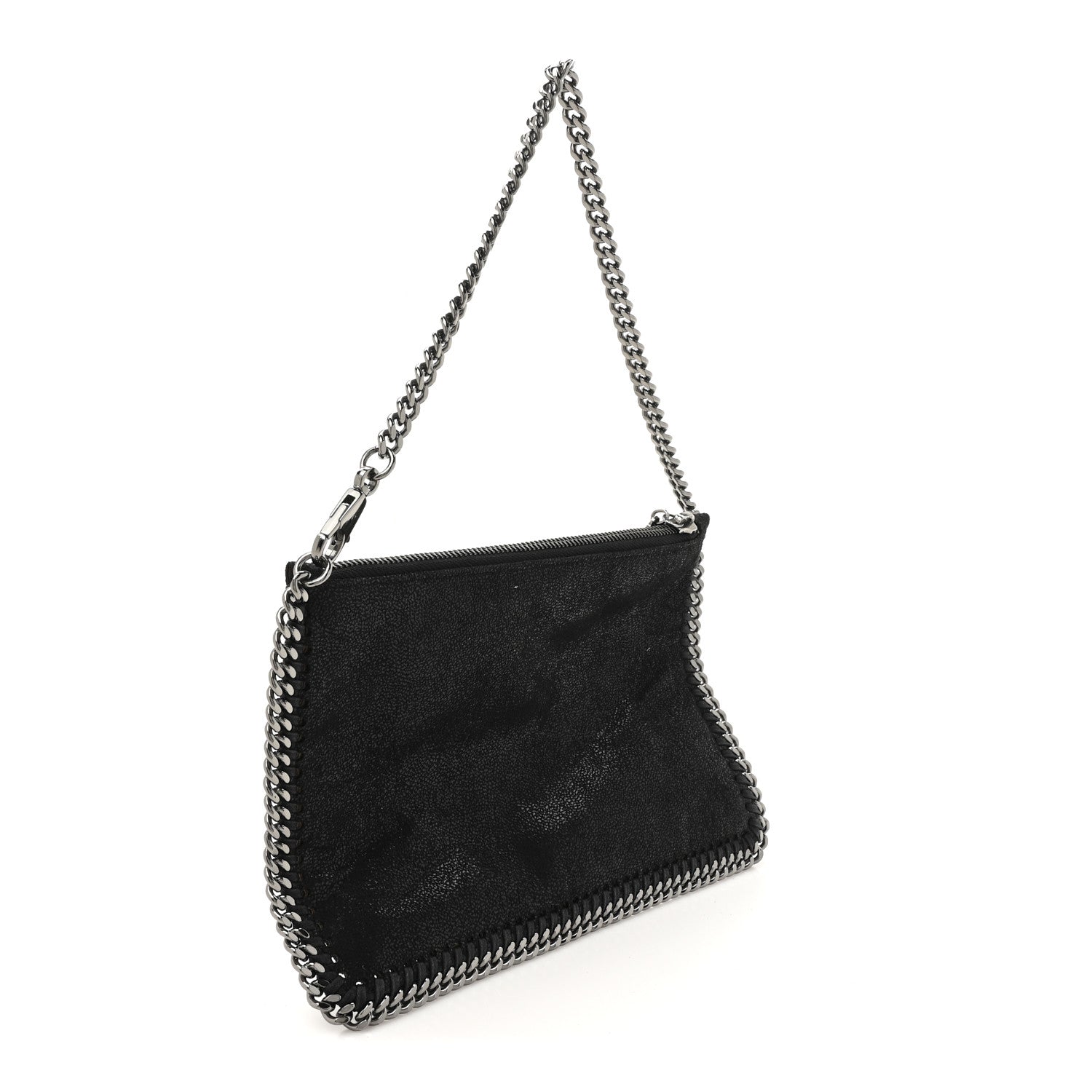 Stella McCartney Shaggy Deer Falabella Clutch Black 3 of 9