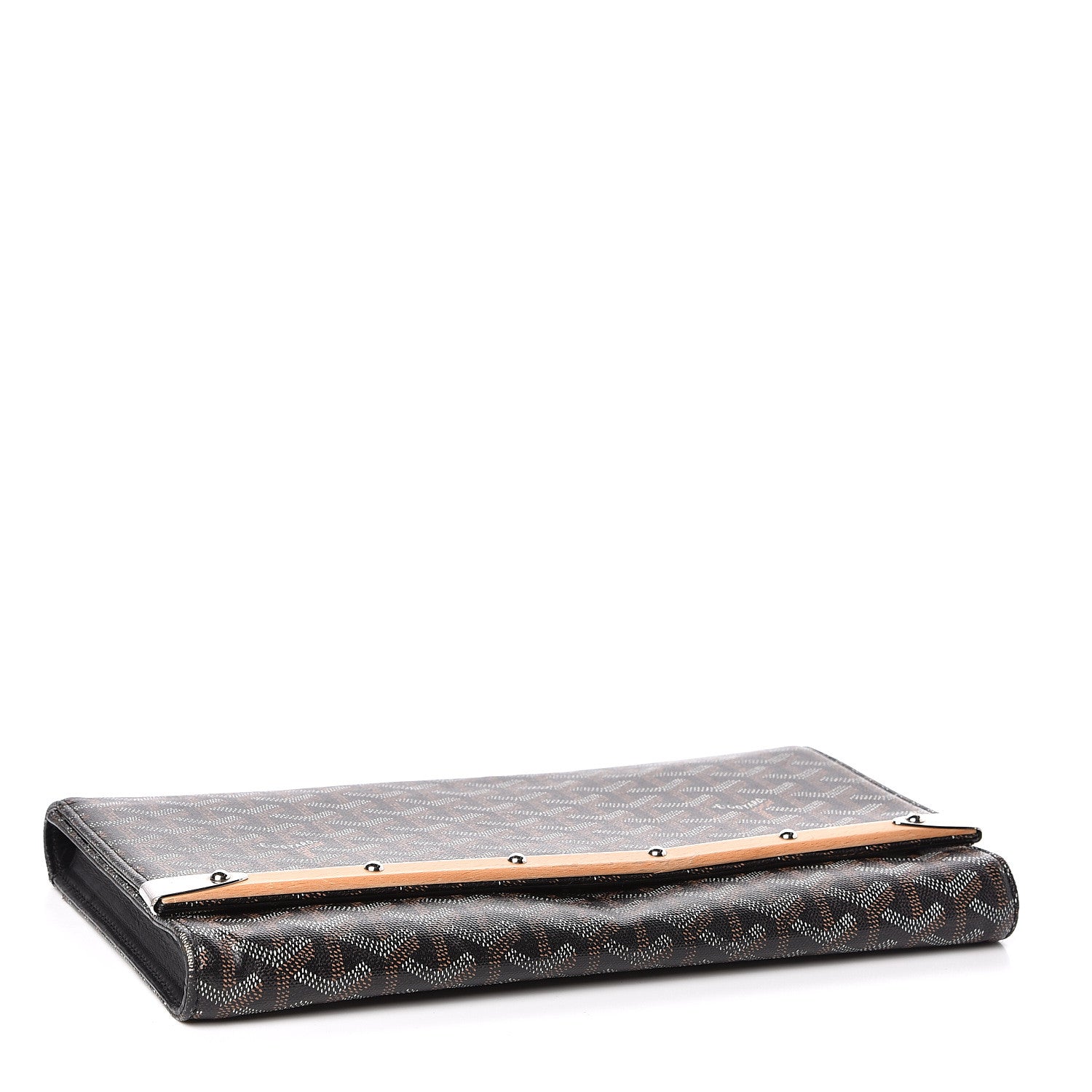 Goyard Goyardine Monte Carlo Bois Clutch Black 4 of 9
