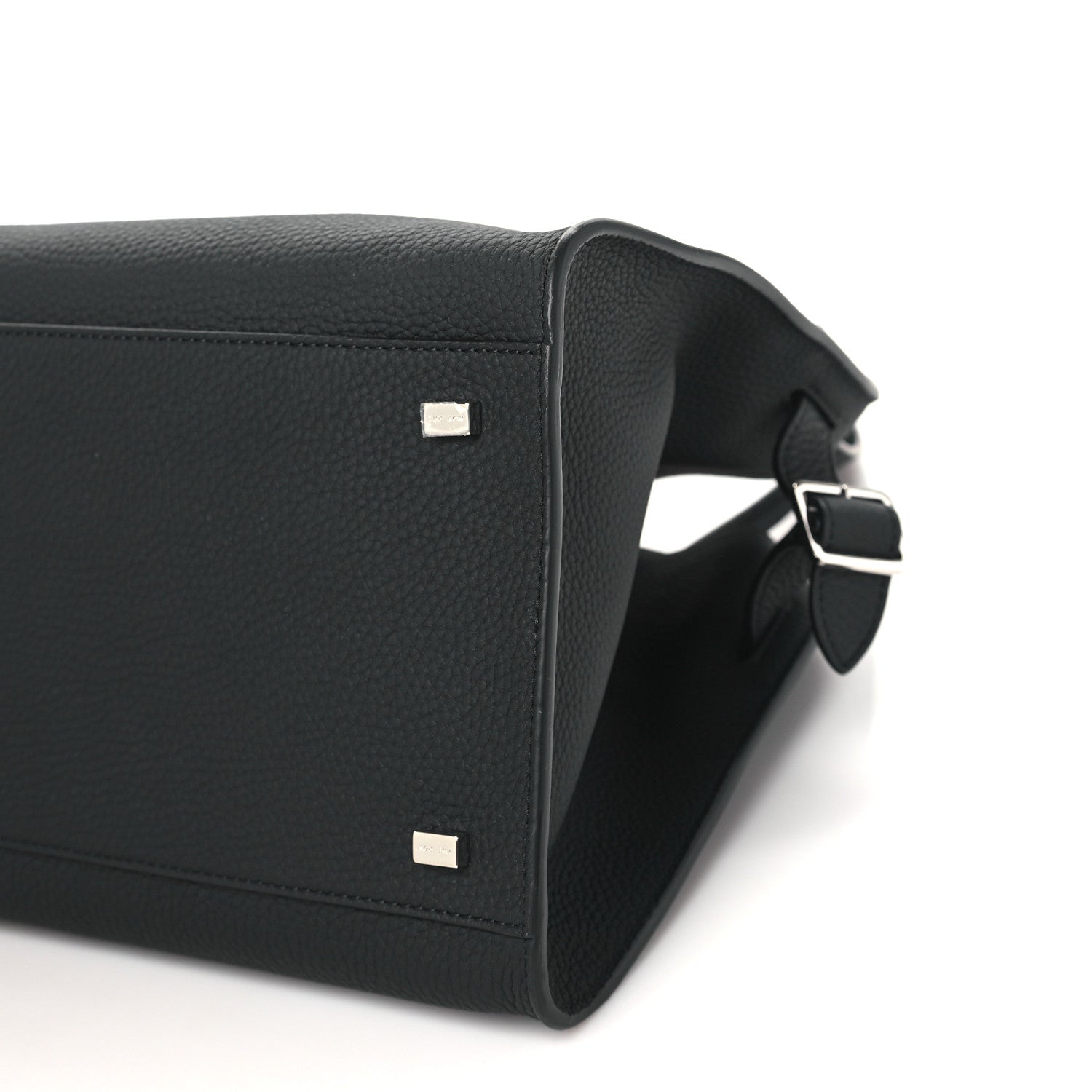 The Row Matte Grained Calfskin Soft Margaux 12 Black 9 of 9