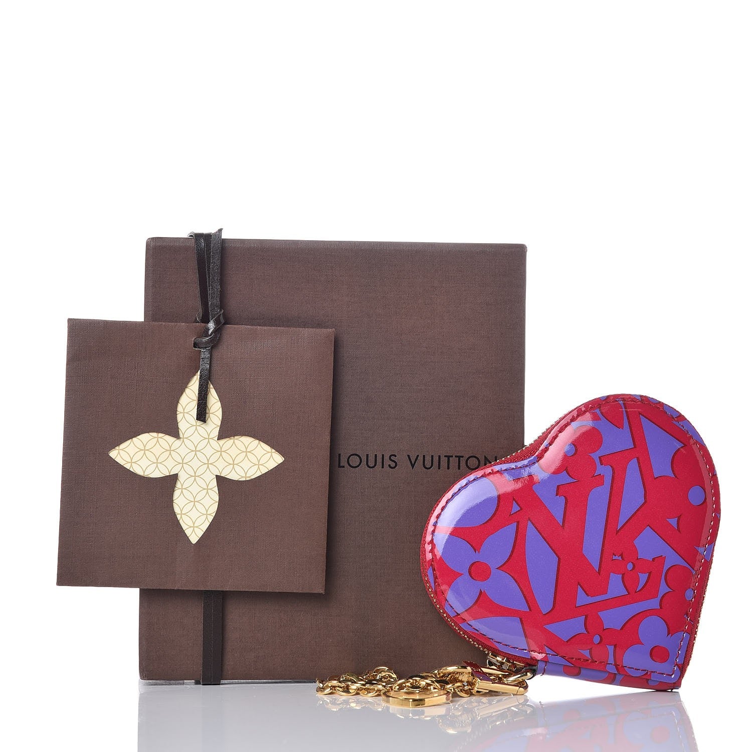 Louis Vuitton Patent Sweet Monogram Coeur Heart Coin Purse Rose Indien 7 of 7