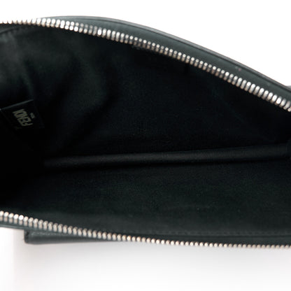 Fendi Vitello Dolce Studded Mini 2Jours Pouch Black Multicolor 4 of 10