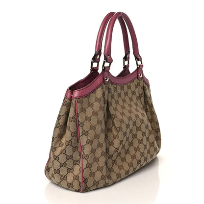 Gucci Monogram Margaux Calfskin Medium Sukey Tote Beige Ebony Vintage Rose 3 of 11
