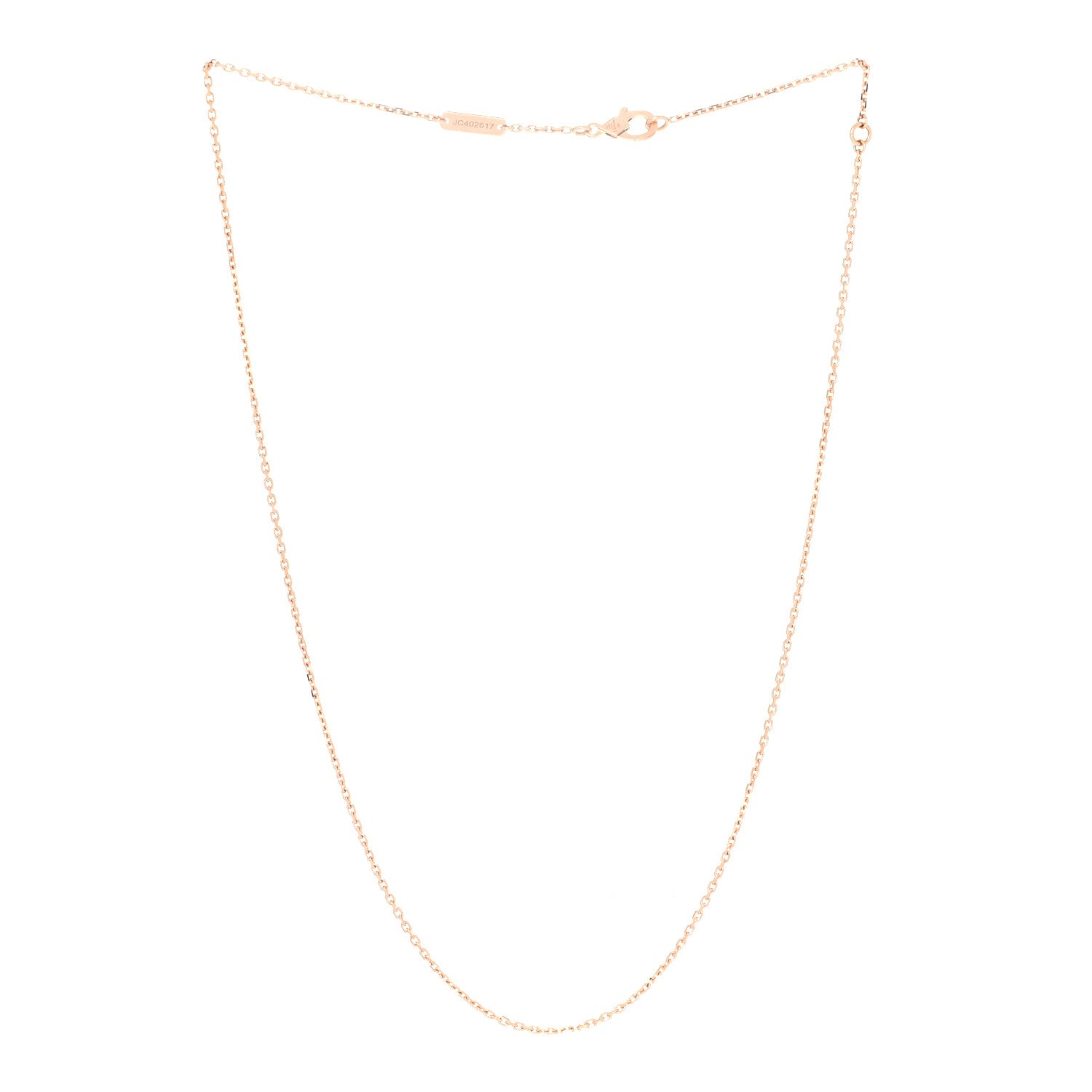 Van Cleef & Arpels 18K Rose Gold Trace Chain 2 of 6