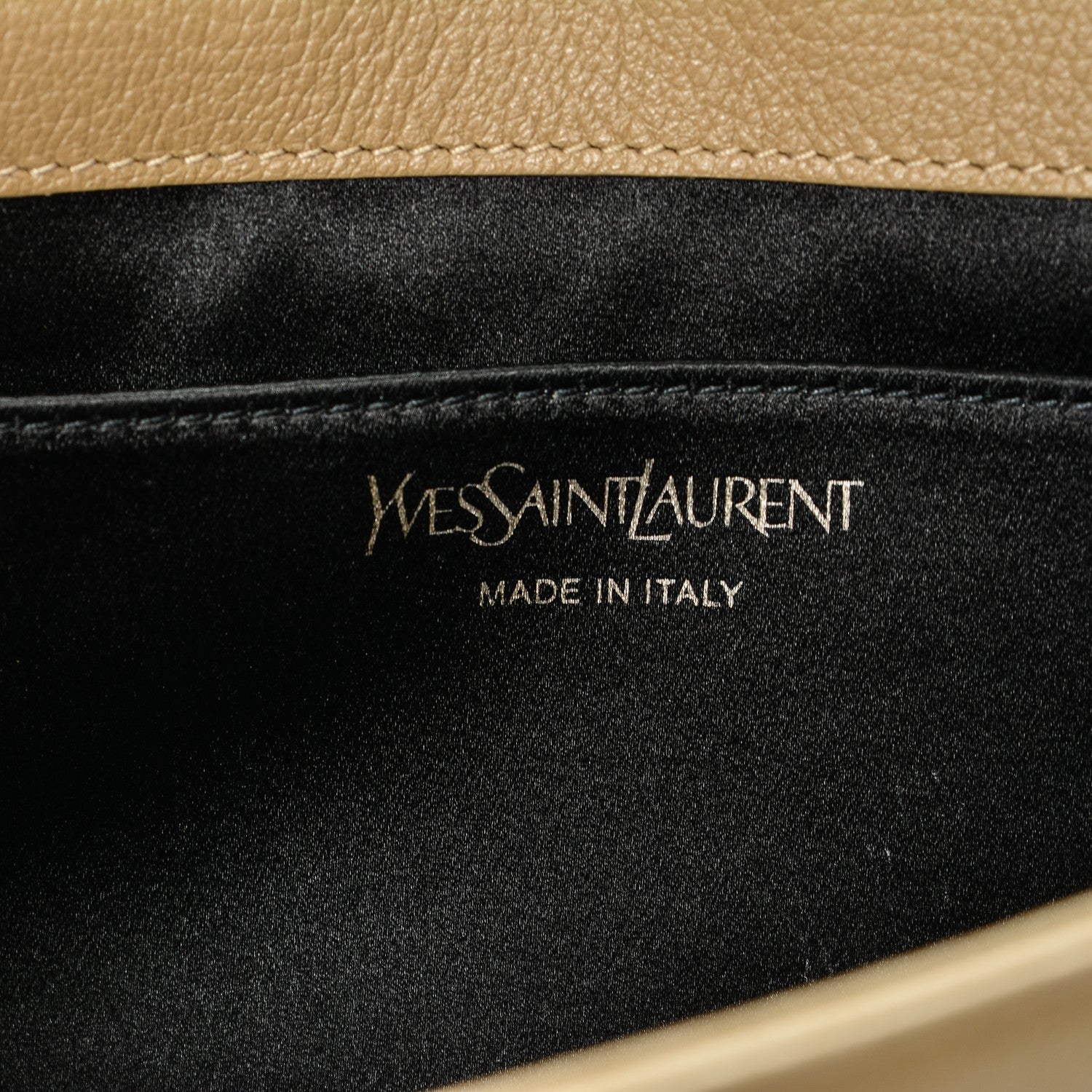 Saint Laurent Goatskin Large Belle De Jour Clutch Beige 6 of 7