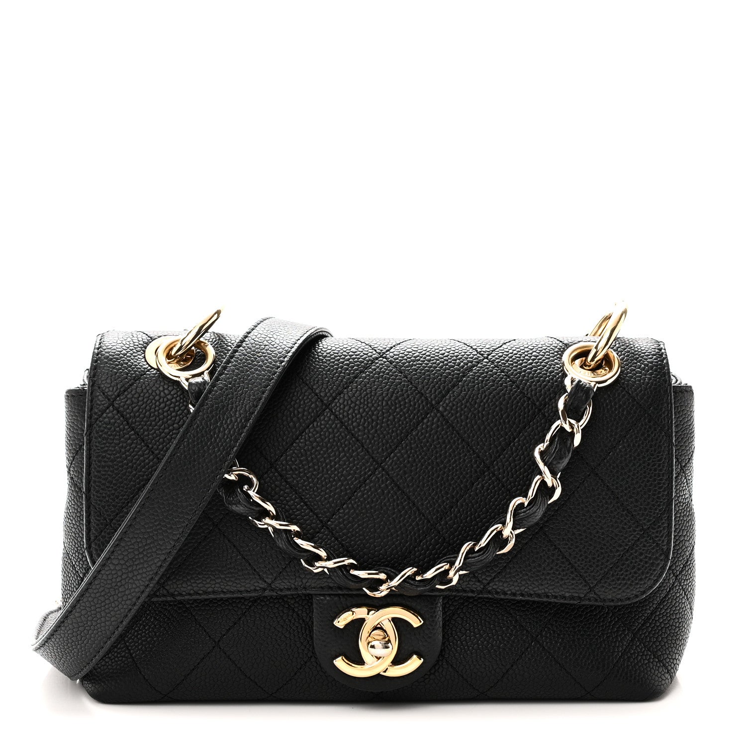 Chanel Caviar Quilted Small City Walk Flap Black 1 of 10