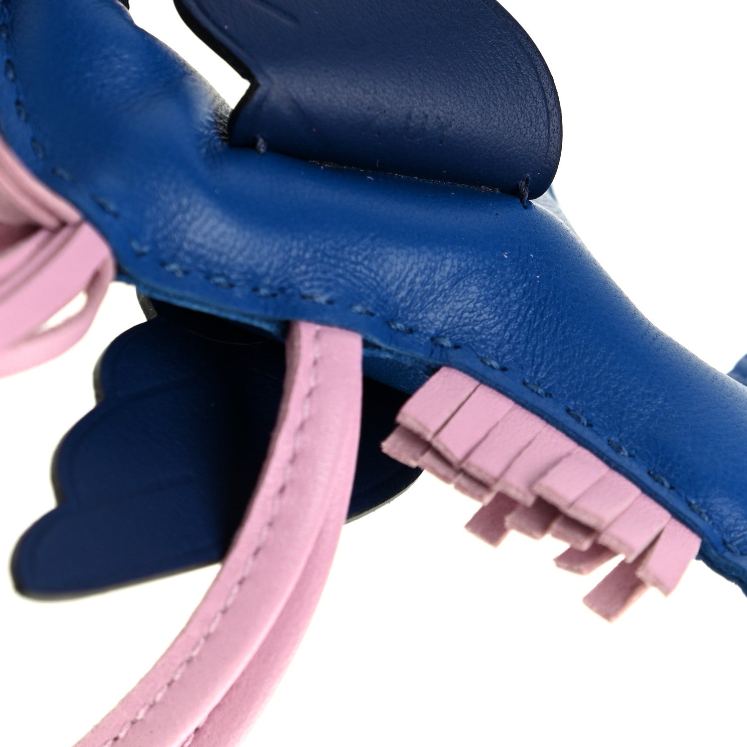 Hermes Milo Lambskin Grigri Rodeo Pegase Horse Bag Charm PM Bleu France Mauve Sylvestre Bleu Saphir 3 of 5