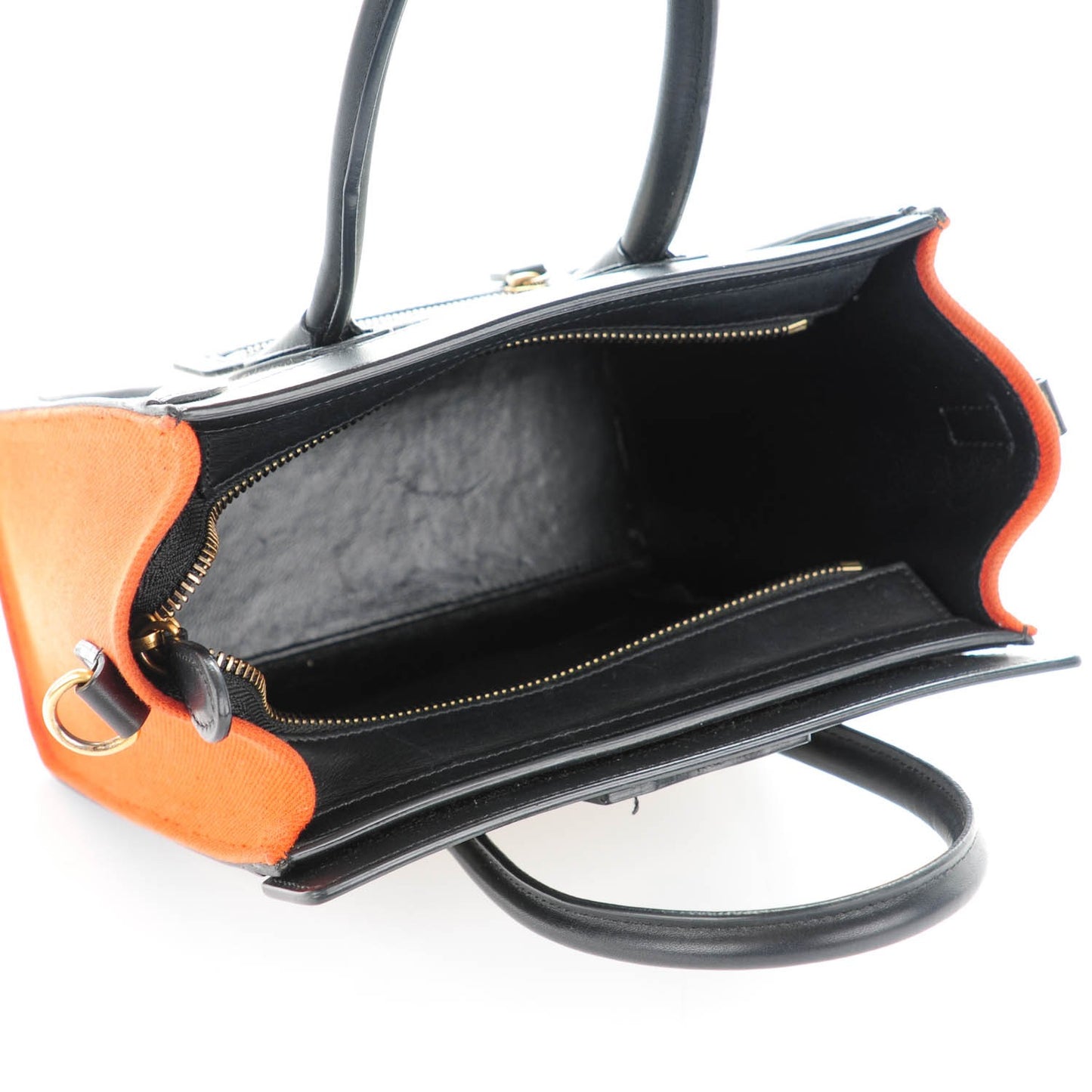 Canvas Smooth Calfskin Nano Tri-Color Luggage Natural