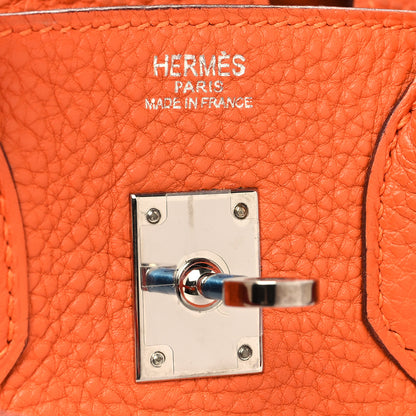 Hermes Togo Birkin 25 Orange 6 of 13