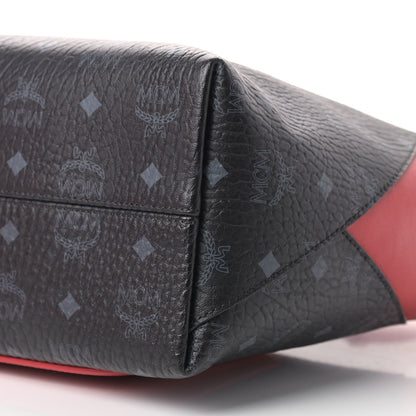MCM Visetos Medium Klara Hobo Red Black 10 of 11